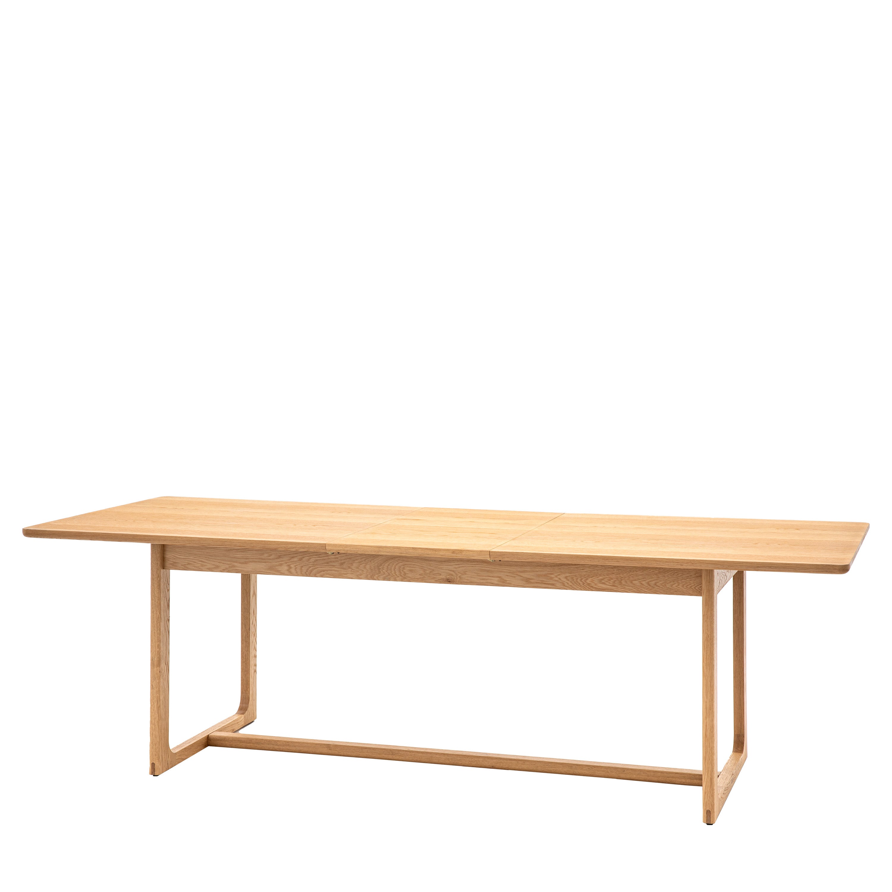 Novu Natural Oak Wood Extending Dining Table | 6-8 Seater